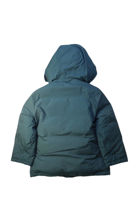 A Green Puffer/Quilted Coats & Outerwear from Bonpoint in size 4T for neutral. (Back View)