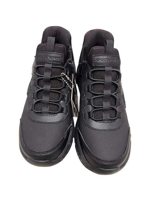 A Black Sneakers from Skechers in size 7Y for neutral. (Front View)