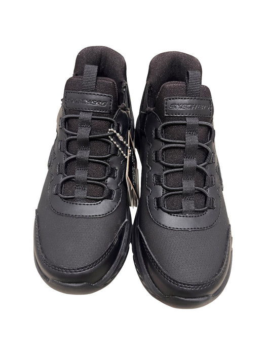 A Black Sneakers from Skechers in size 7Y for neutral. (Front View)