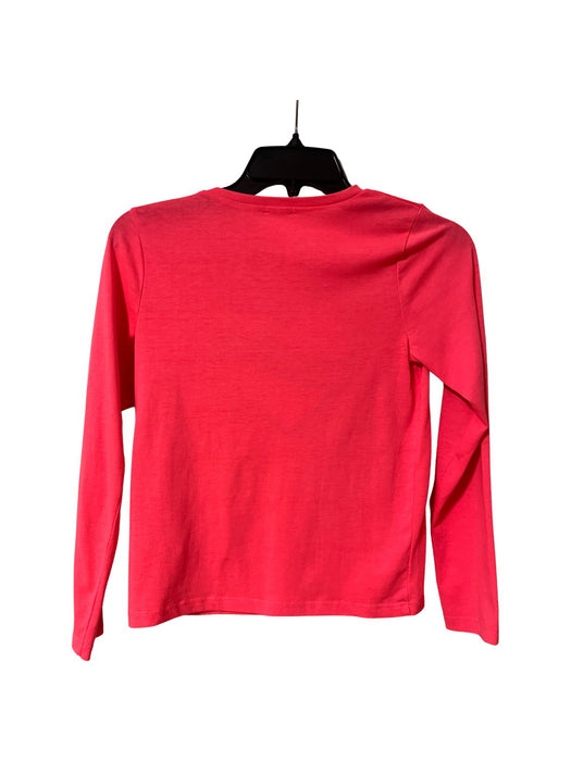 A Pink Long Sleeve Shirts from Billieblush in size 12Y for girl. (Back View)