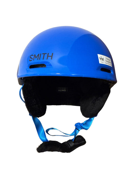 A Blue Ski Helmets from Smith in size 11Y for neutral. (Front View)