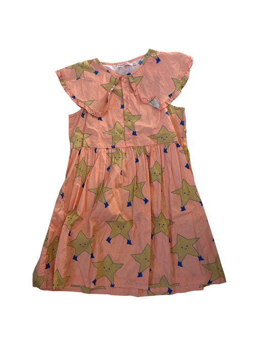 A Peach Short Sleeve Dresses from Tinycottons in size 6T for girl. (Front View)