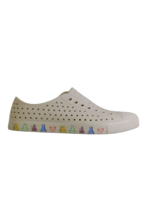 A Multicolour Slip Ons from Native Shoes in size 11Y for neutral. (Front View)
