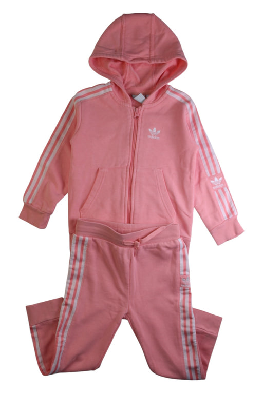 A Pink Pants Sets from Adidas in size 4T for girl. (Front View)
