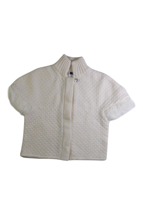 A White Buttoned Sweatshirts from Janie & Jack in size 3T for girl. (Front View)