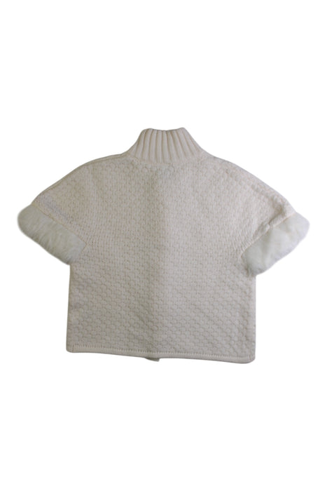 A White Buttoned Sweatshirts from Janie & Jack in size 3T for girl. (Back View)