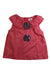 A Red Sleeveless Tops from tuc tuc in size 3T for girl. (Front View)