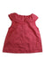 A Red Sleeveless Tops from tuc tuc in size 3T for girl. (Back View)