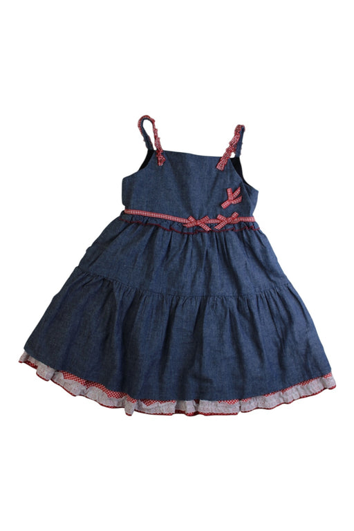 A Blue Sleeveless Dresses from Nicholas & Bears in size 3T for girl. (Front View)