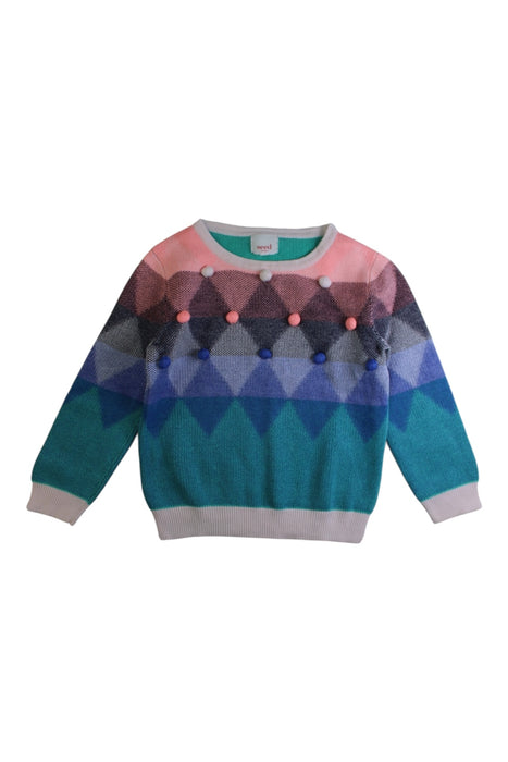 A Multicolour Knit Sweaters from Seed in size 3T for girl. (Front View)