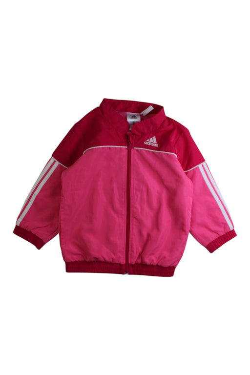 A Pink Lightweight Jackets from Adidas in size 18-24M for girl. (Front View)