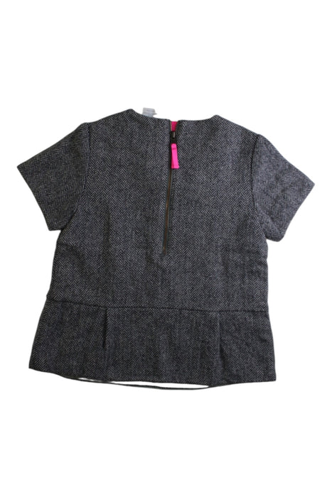 A Grey Short Sleeve Tops from Crewcuts in size 5T for girl. (Back View)