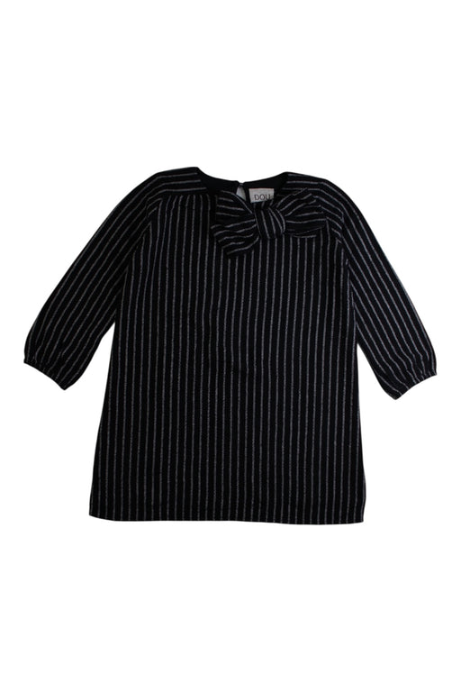 A Black Sweater Dresses from DOUUOD in size 3T for girl. (Front View)