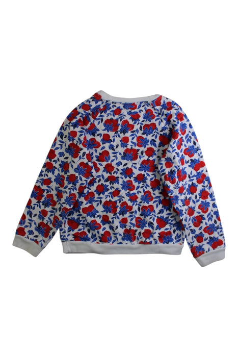 A Blue Sweatshirts from Petit Bateau in size 5T for girl. (Back View)