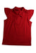 A Red Sleeveless Tops from Janie & Jack in size 4T for girl. (Front View)