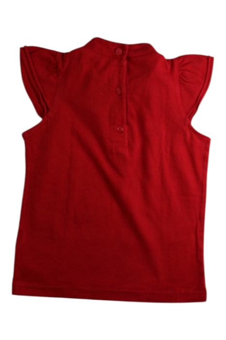 A Red Sleeveless Tops from Janie & Jack in size 4T for girl. (Back View)