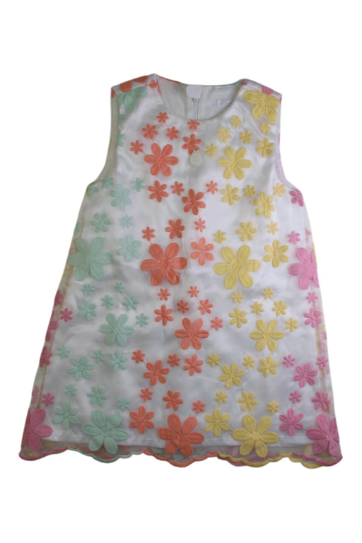 A Multicolour Sleeveless Dresses from Les Enphants in size 3T for girl. (Front View)