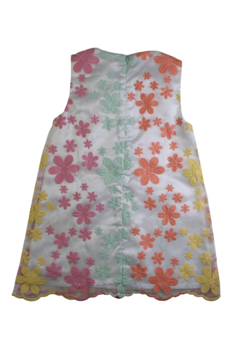 A Multicolour Sleeveless Dresses from Les Enphants in size 3T for girl. (Back View)