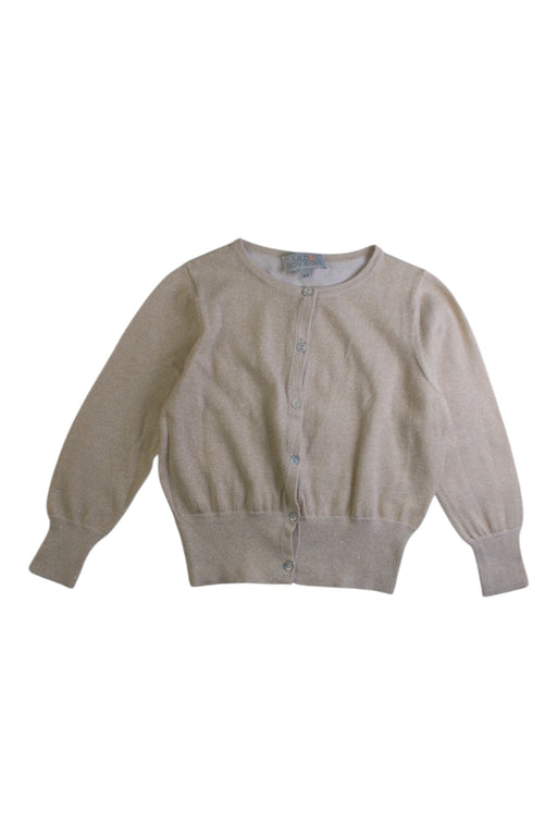 A Beige Cardigans from Wild & Gorgeous in size 4T for girl. (Front View)