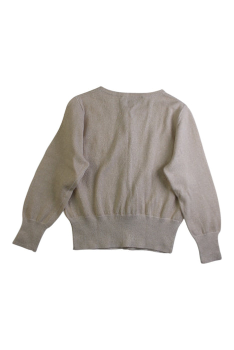 A Beige Cardigans from Wild & Gorgeous in size 4T for girl. (Back View)