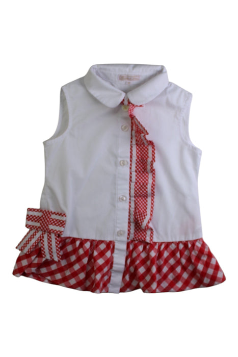 A Red Sleeveless Tops from Nicholas & Bears in size 6T for girl. (Front View)