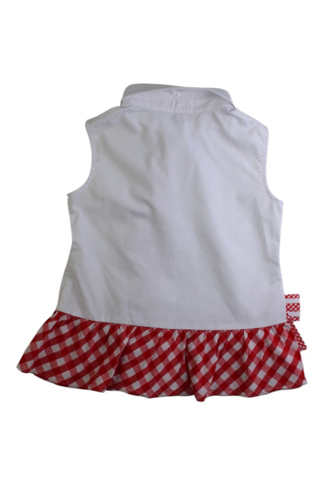 A Red Sleeveless Tops from Nicholas & Bears in size 6T for girl. (Back View)