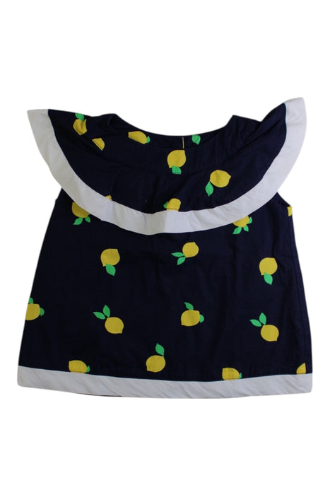 A Navy Sleeveless Tops from Janie & Jack in size 3T for girl. (Front View)