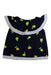 A Navy Sleeveless Tops from Janie & Jack in size 3T for girl. (Front View)