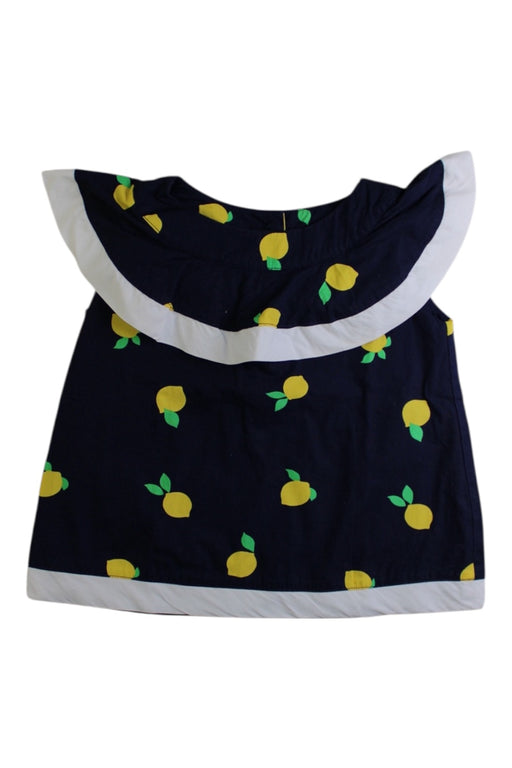 A Navy Sleeveless Tops from Janie & Jack in size 3T for girl. (Front View)