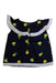 A Navy Sleeveless Tops from Janie & Jack in size 3T for girl. (Back View)