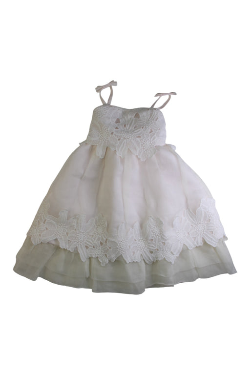 A White Sleeveless Dresses from Nicholas & Bears in size 3T for girl. (Front View)