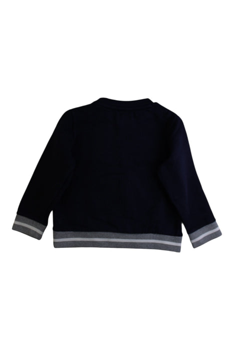 A Navy Crewneck Sweatshirts from Jacadi in size 4T for boy. (Back View)