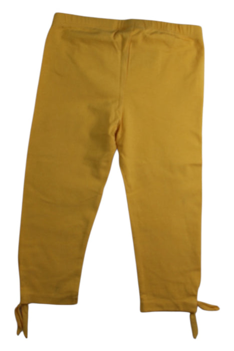 A Yellow Leggings from La Compagnie des Petits in size 4T for girl. (Back View)