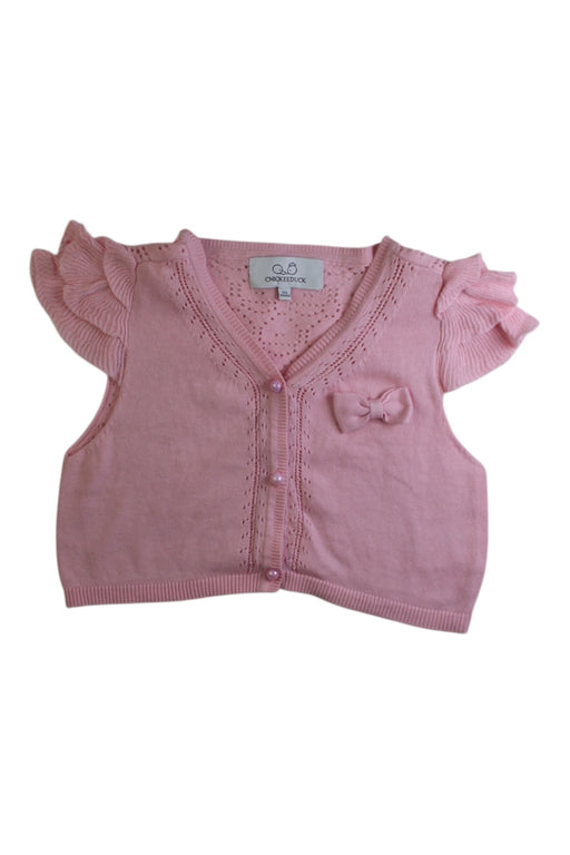 A Pink Cardigans from Chickeeduck in size 10Y for girl. (Front View)