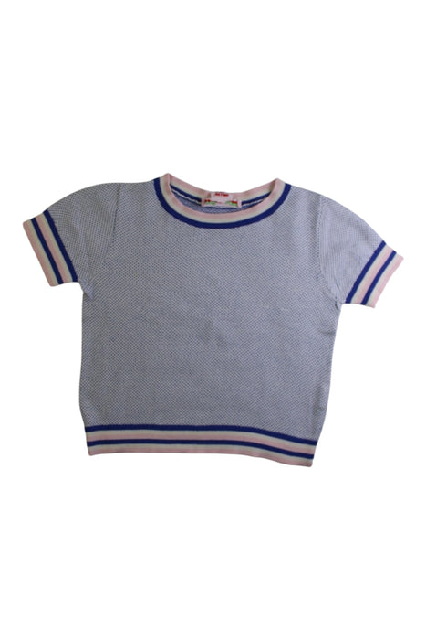 A Blue Short Sleeve T Shirts from Bonpoint in size 4T for girl. (Front View)