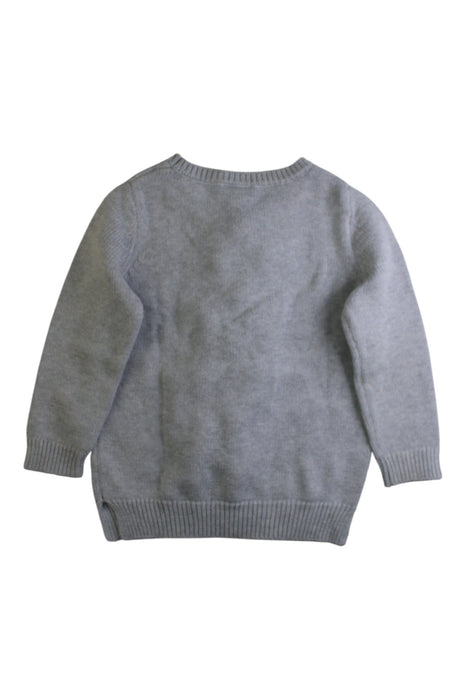 A Grey Knit Sweaters from Seed in size 3T for boy. (Back View)