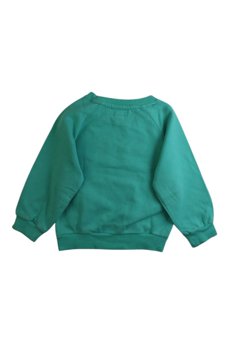 A Green Crewneck Sweatshirts from Felix & Mina in size 18-24M for boy. (Back View)
