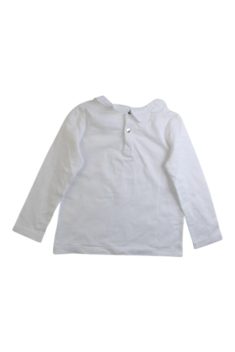 A White Long Sleeve Tops from Jacadi in size 3T for girl. (Back View)