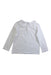 A White Long Sleeve Tops from Jacadi in size 3T for girl. (Back View)