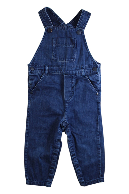 A Blue Long Overalls from Jacadi in size 18-24M for boy. (Front View)