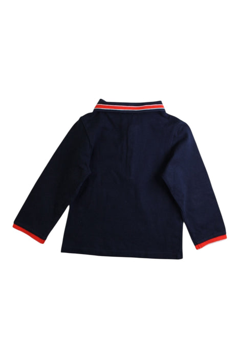 A Navy Long Sleeve Polos from Jacadi in size 3T for boy. (Back View)