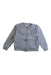 A Grey Zippered Sweatshirts from Jacadi in size 4T for girl. (Front View)