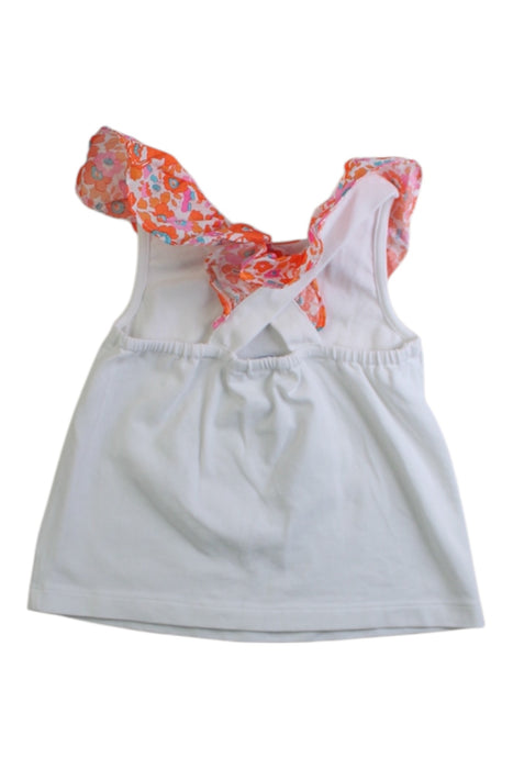A Multicolour Sleeveless Tops from Jacadi in size 3T for girl. (Back View)
