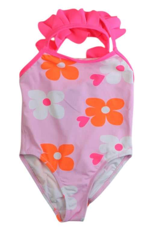 A Pink Swimsuits from Jacadi in size 4T for girl. (Front View)