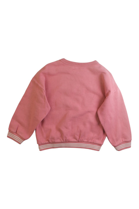 A Pink Crewneck Sweatshirts from Petit Bateau in size 4T for neutral. (Back View)
