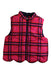 A Red Outerwear Vests from Jacadi in size 3T for girl. (Front View)