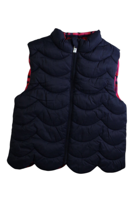 A Red Outerwear Vests from Jacadi in size 3T for girl. (Back View)