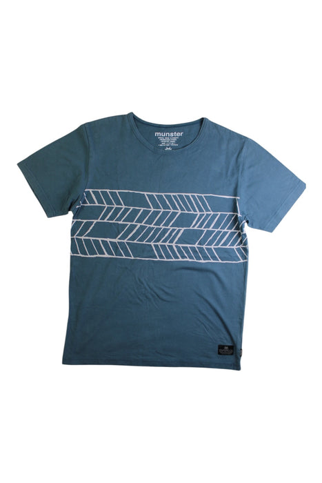 A Blue Short Sleeve T Shirts from Munster in size 12Y for boy. (Front View)