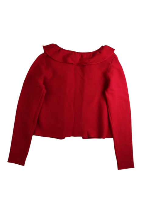 A Red Cardigans from Jacadi in size 8Y for girl. (Back View)