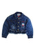 A Blue Lightweight Jackets from Monnalisa in size 10Y for girl. (Front View)